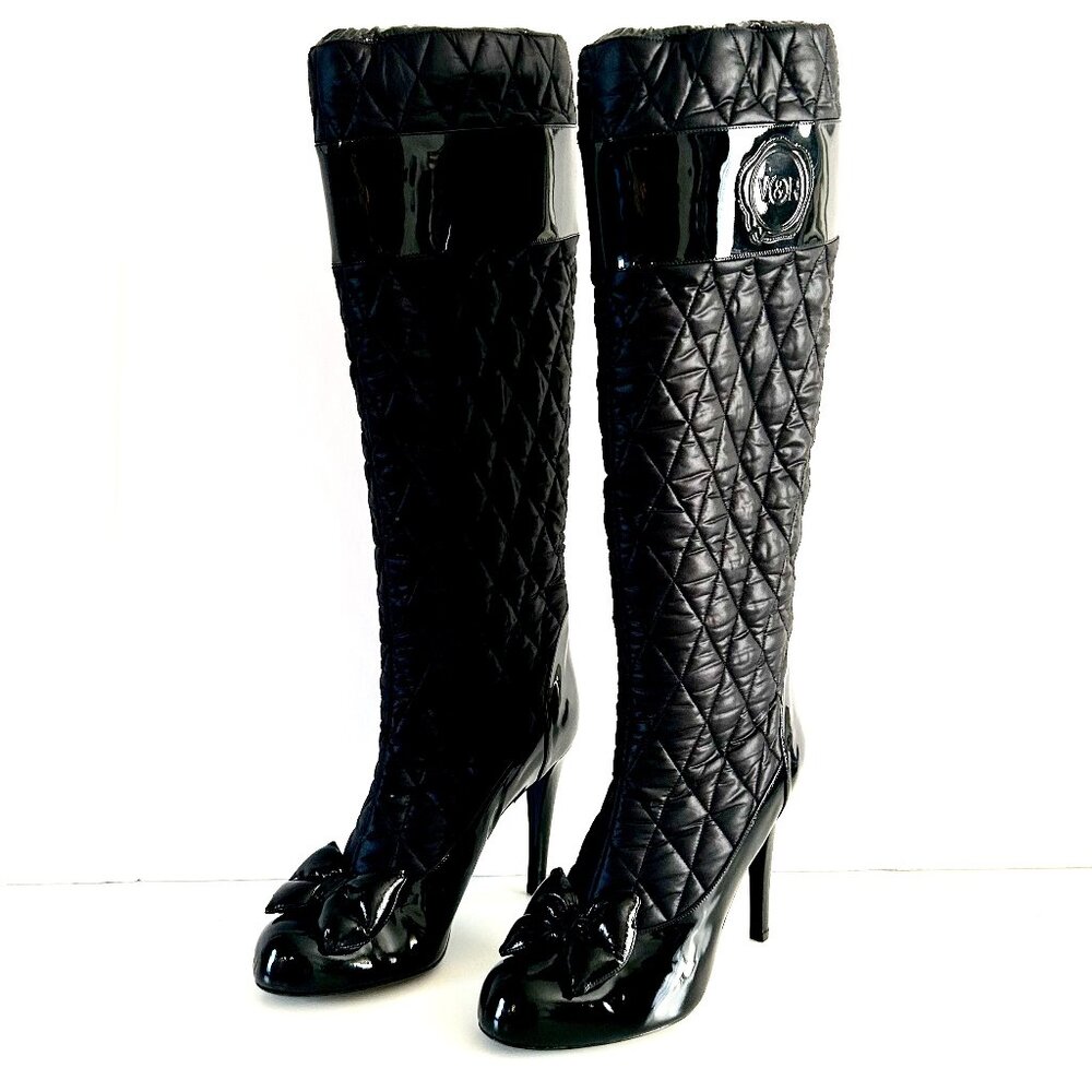 LAST CALL!  Viktor&Rolf Patent Leather Knee High Boots NWOB